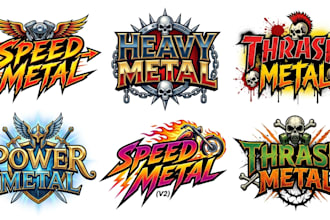 do speed metal heavy metal thrash metal and power metal logo