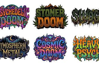 do psychedelic doom stoner doom sludge atmospheric logo