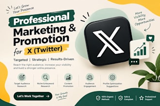 do organic x twitter marketing and promotion of your brand