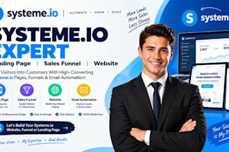 design systeme io landing page, systeme io sales funnel