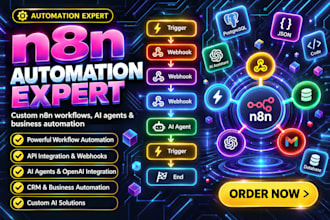 build ai workflow automation in n8n or make api integration n8n ai agent, zapier