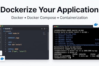dockerize your application with docker and docker compose