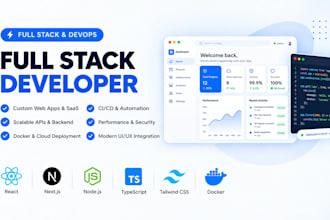 be your full stack developer for custom web applications
