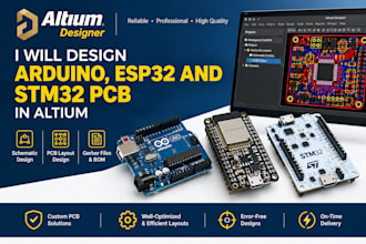 design arduino, esp32 and stm32 pcb in altium