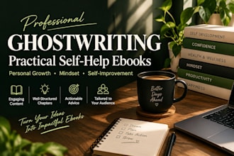 ghostwrite a practical self help ebook on personal growth