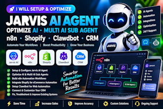 setup jarvis ai agent optimize ai multi ai sub agent n8n shopify clawdbot CRM