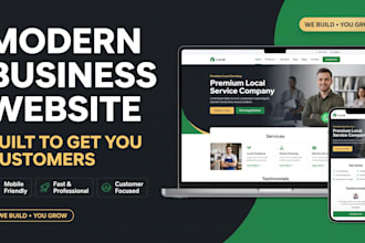 build modern business website for local services