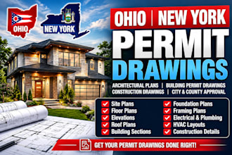 do city permit drawings as architect in ohio ny