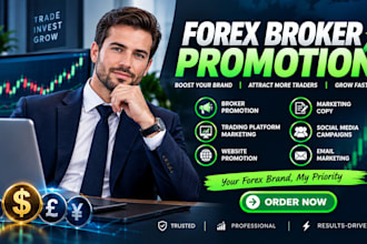 promote your forex broker, trading platform and forex brand