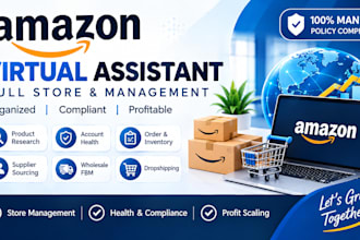 manage amazon dropshipping fbm account as amazon fbm VA