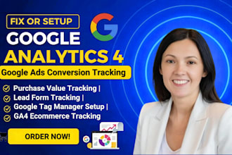 setup google ads conversion tracking, ga4 ecommerce tracking, analytics