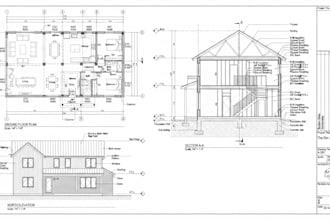 draw your architectural, hvac, electrical and plumbing mep drawings