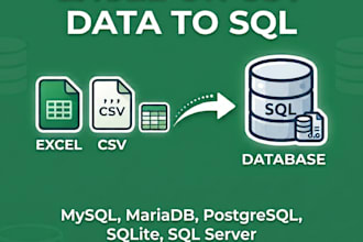 convert excel or CSV data to a  sql database