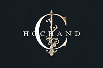 design custom elegant and luxury unique typography