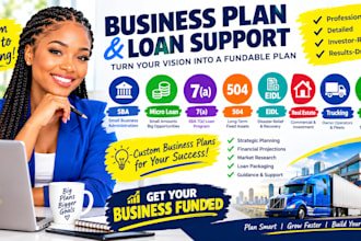 create sba micro loan 7a 504 eidl real estate trucking freight business plan