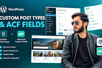 create wordpress custom post types and acf fields