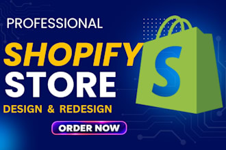 build shopify, shopify store, redesign store, dropshipping store