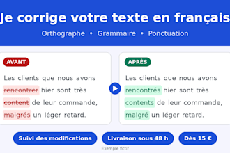 correction orthographe et grammaire