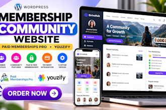 customize membership website, community website, paid memberships pro, youzify
