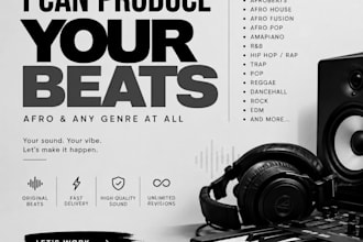 produce a professional afrobeats song for you