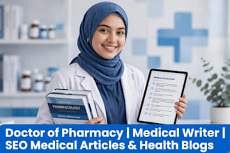 write SEO medical articles and health blogs