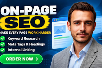 optimize on page SEO with keyword research and internal linking