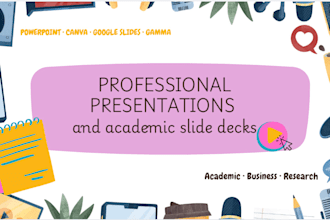 create professional presentations and academic slide decks