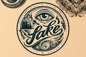 create eye catching hand style or hand lettering logo