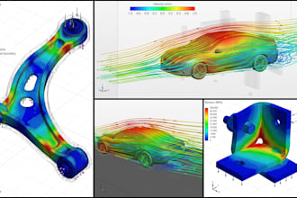 do cfd and fea analysis in abaqus, ansys, comsol, star ccm, solidworks