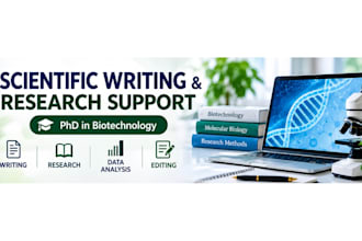 provide scientific research and biotechnology writing
