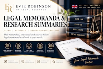 write legal research memoranda and research summaries