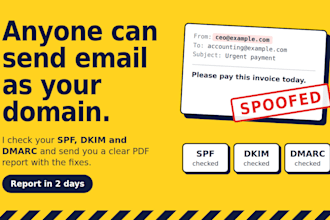 audit your domain spf, dkim and dmarc email security