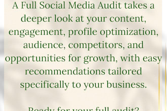 perform a social media audit