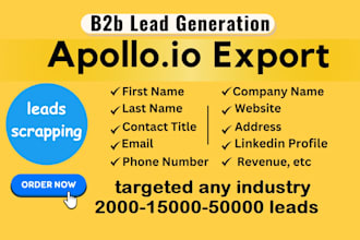 do b2b lead generation using apollo and linkedin sales navigator