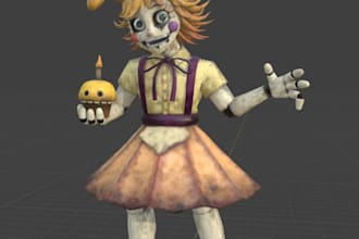make 3d models of your fnaf character