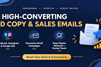 write high converting ad copy and sales emails