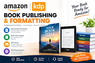 format, design, and publish your book on amazon KDP