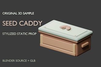 create stylized 3d props with blender source and glb