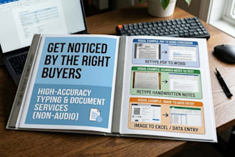retype scanned PDF images or notes to word or excel with high accuracy