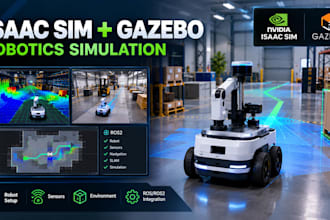 create advanced isaac sim and gazebo simulations