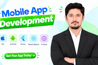 do mobile app development as ios, iphone, android, flutter and ai app developer