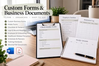 create custom business forms and documents