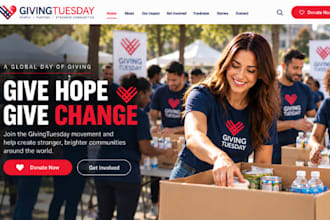 design givingtuesday fundraising website givingtuesday donation campaign website