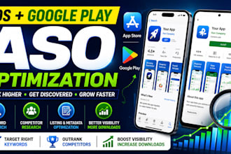 optimize your ios and google play app with aso