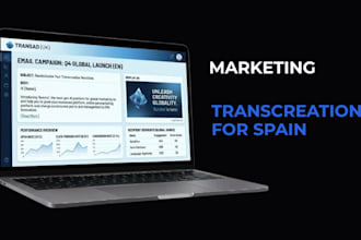 transcreate english marketing copy into european spanish