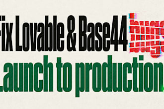 fix lovable app bugs and base44 deployment, then launch to production