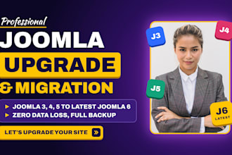 do joomla upgrade, update or website migration from joomla 3, 4 to latest 5, 6