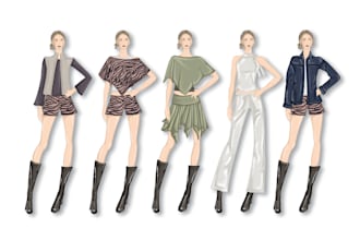 create digital fashion illustrations