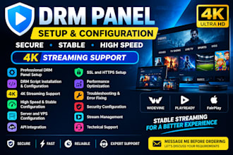 a professional high speed drm panel with 4k script
