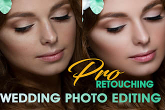 do professional wedding and bridal photo retouching